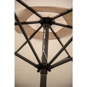 Garden Impressions Delta parasol Ø300 cm carbon black -