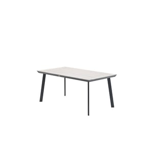 Garden Impressions Vigo tafel 160x90 cm carbon black light teak vironwood