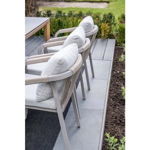 Garden Impressions Monti dining fauteuil - rope grey sand valley sand