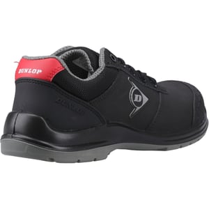 Dunlop First One Adv-Evo Lage Nubuck Veiligheidsschoenen voor Mannen Zwart/Rood