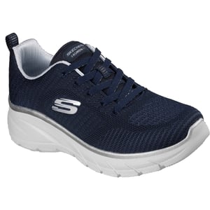 Skechers Fashion Fit 2.0 Polyester Kvinnors Marinblå/Silver Träningsskor