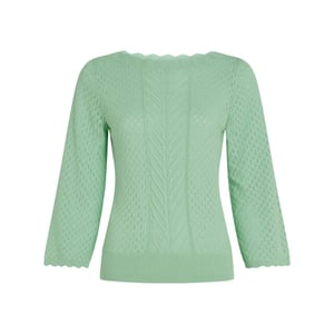 King Louie Audrey top rocky ajour minty meadow