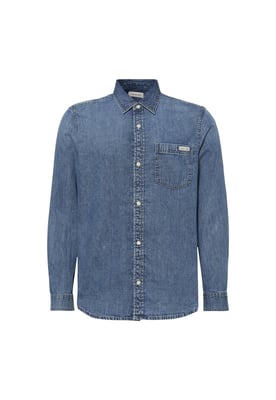 Denim Overhemd met Knopen