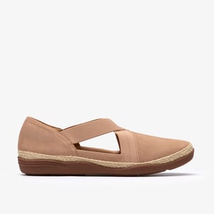 Elaina Dusk Beige Nubuck Shoes