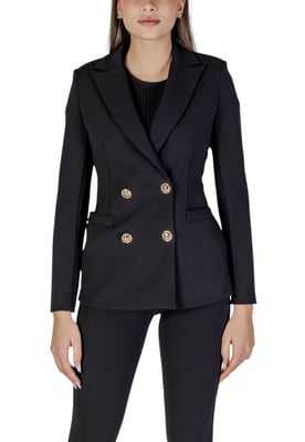 Zwart Slim Fit Dubbel Breasted Blazer
