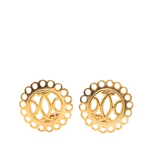 Pre-owned Gold Plated Bijouterie Fantaisie Clip On Earrings