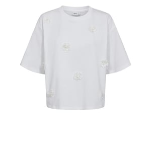 Nümph Numph nufleura long t-shirt 9000 bright white