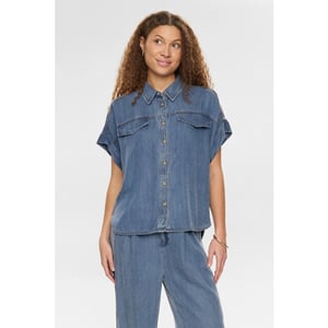 Nümph Numph nuelida sleeveless shirt 3160 snow washed denim