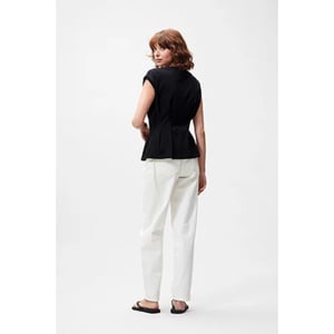 Catwalk Junkie 2504020203 tshirt with waist pleats