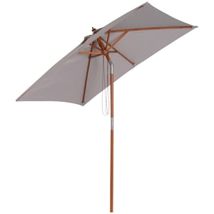 4goodz 3-delig kantelbare parasol hout rechthoekig 200x150x230 cm -