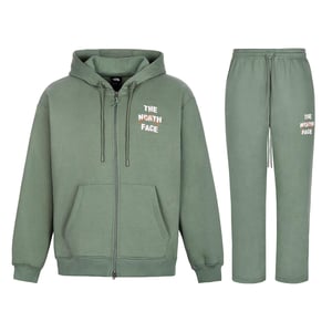 The North Face Men’s Sobretta Full Zip Tracksuit Set Green