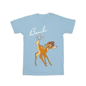 Disney Meisjes Bambi Vlinderstaart Katoenen T-Shirt (Babyblauw)