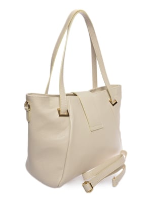 Isabella Rhea Beige Rundleer Tas