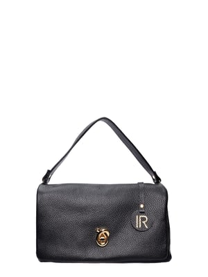 Isabella Rhea Zwart Rundleer Tas