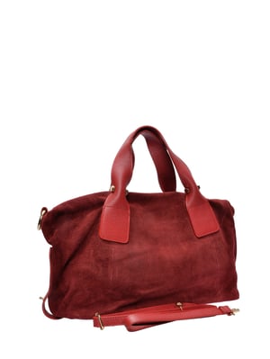 Anna Luchini Rood Rundleer Tas