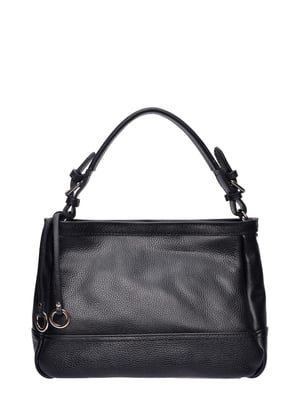 Roberta M Zwart Rundleer Tas