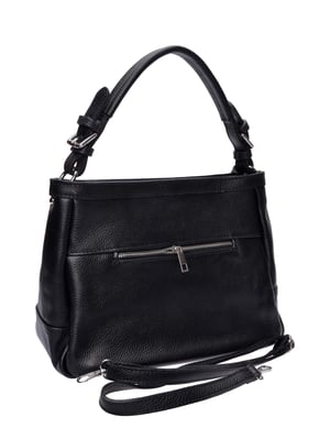 Roberta M Zwart Rundleer Tas