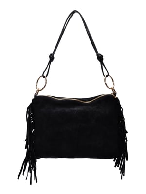 Isabella Rhea Zwart Rundleer Tas