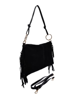 Isabella Rhea Zwart Rundleer Tas