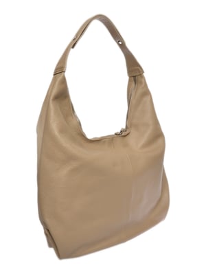 Isabella Rhea Beige Rundleer Tas
