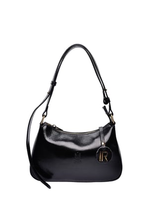 Isabella Rhea Zwart Rundleer Tas