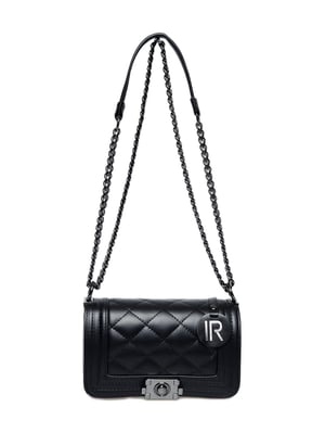 Isabella Rhea Zwart Rundleer Tas