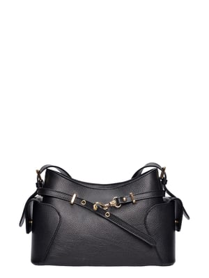 Roberta M Zwart Rundleer Tas