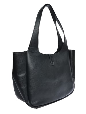 Roberta M Zwart Rundleer Tas