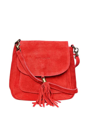 Anna Luchini Rood Rundleer Tas