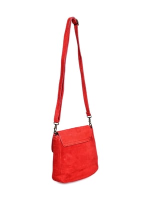 Anna Luchini Rood Rundleer Tas