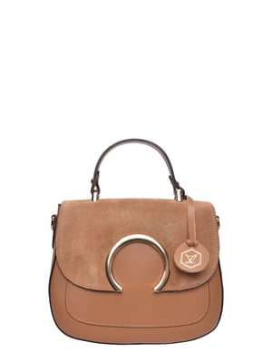 Luisa Vannini Brown Rundleer Tas