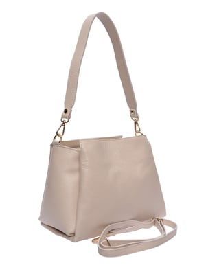 Isabella Rhea Beige Rundleer Tas