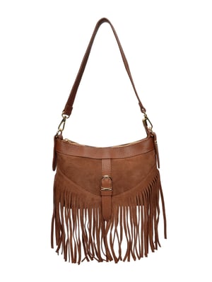 Anna Luchini Brown Rundleer Tas