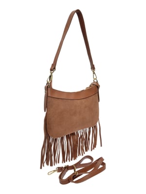 Anna Luchini Brown Rundleer Tas