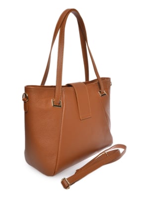 Isabella Rhea Brown Rundleer Tas