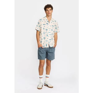 Revolution Short sleeved cuban shirt off white