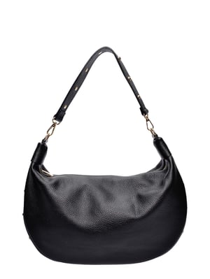 Isabella Rhea Zwart Rundleer Tas