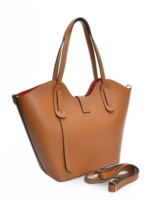Isabella Rhea Brown Rundleer Tas