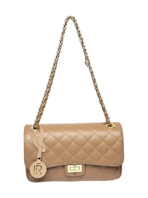 Isabella Rhea Beige Rundleer Tas