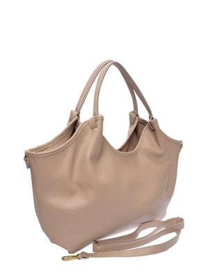 Isabella Rhea Beige Rundleer Tas