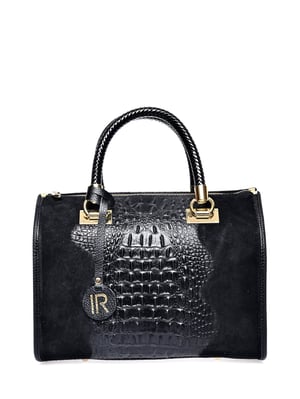 Isabella Rhea Zwart Rundleer Tas
