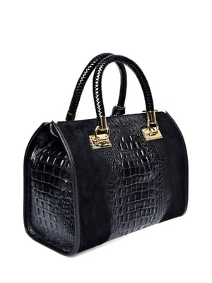 Isabella Rhea Zwart Rundleer Tas
