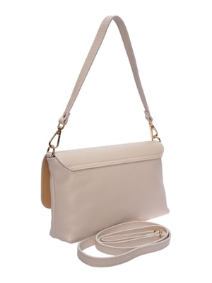 Roberta M Beige Rundleer Tas