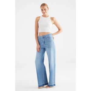 C.O.J. Denim High waist wide leg fancy bottom