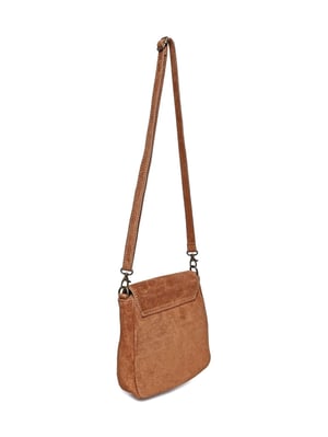 Anna Luchini Brown Rundleer Tas