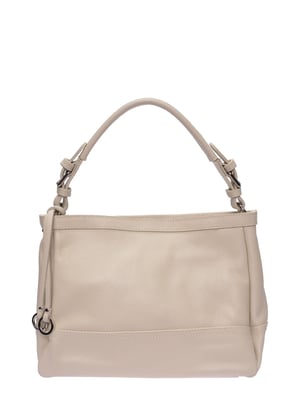 Roberta M Beige Rundleer Tas