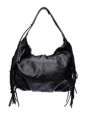 Isabella Rhea Zwart Rundleer Tas