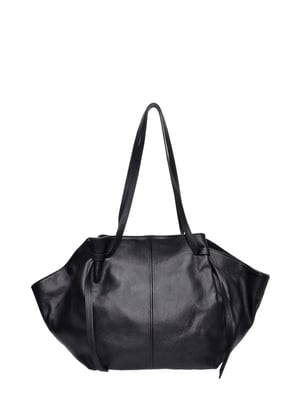 Roberta M Zwart Rundleer Tas