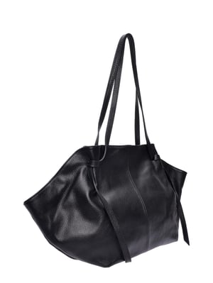 Roberta M Zwart Rundleer Tas