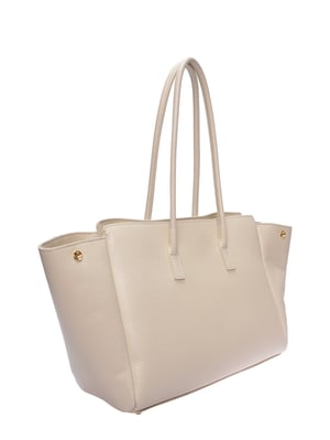 Isabella Rhea Beige Rundleer Tas